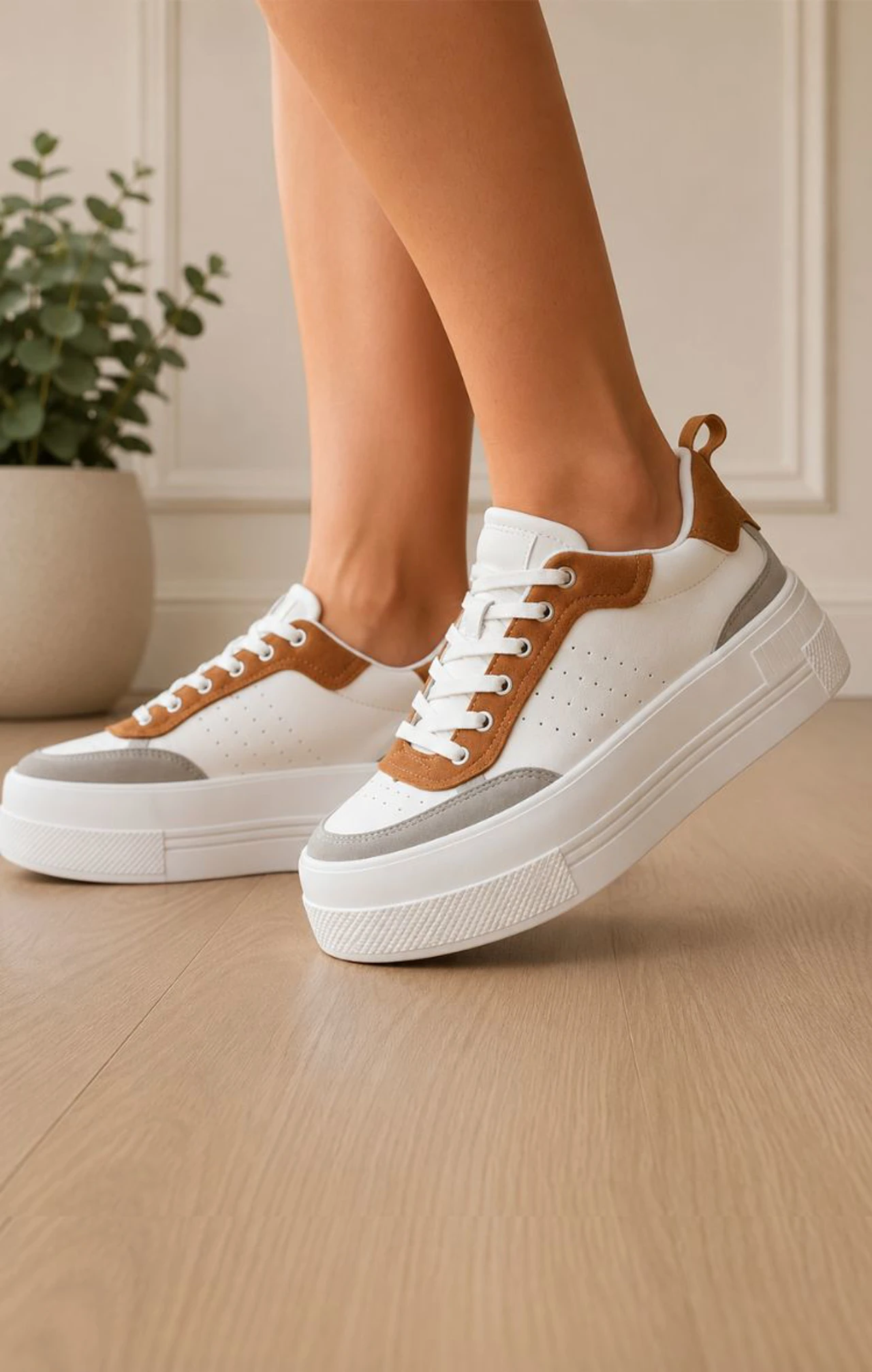 ZAPATILLAS CORINA - BLANCO SUELA