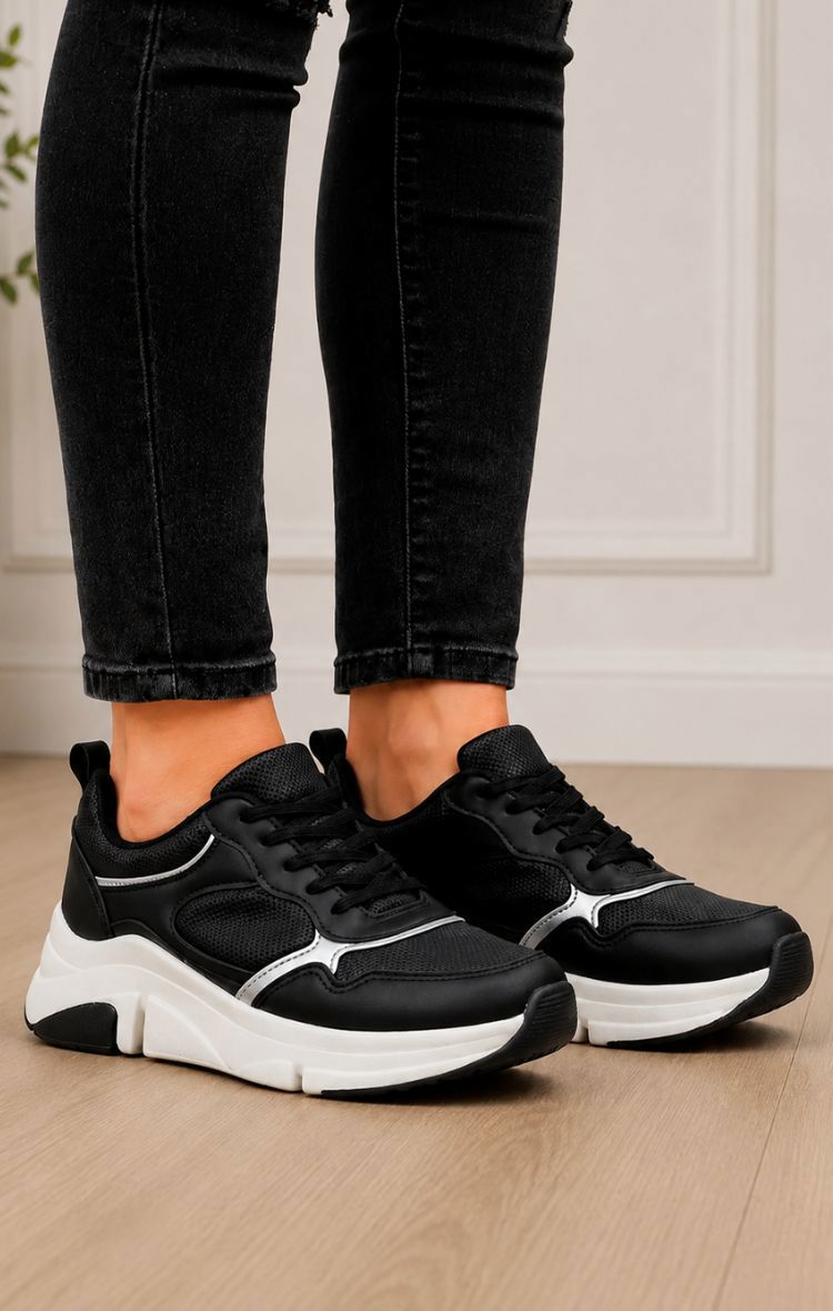 ZAPATILLAS LUISA - 17131-NEG/PLA