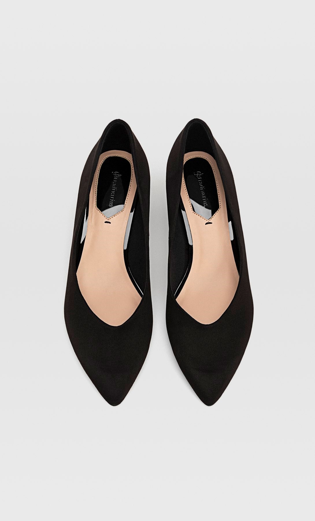 Zapato tacón medio - NEGRO.-