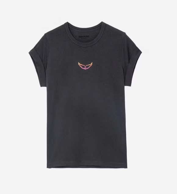 Remera de algodón MUJER - NEGRO