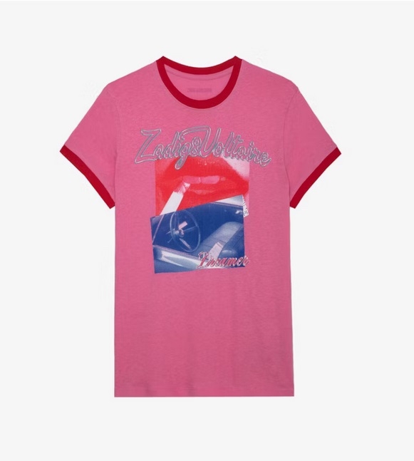 Remera de algodón MUJER - Rosa